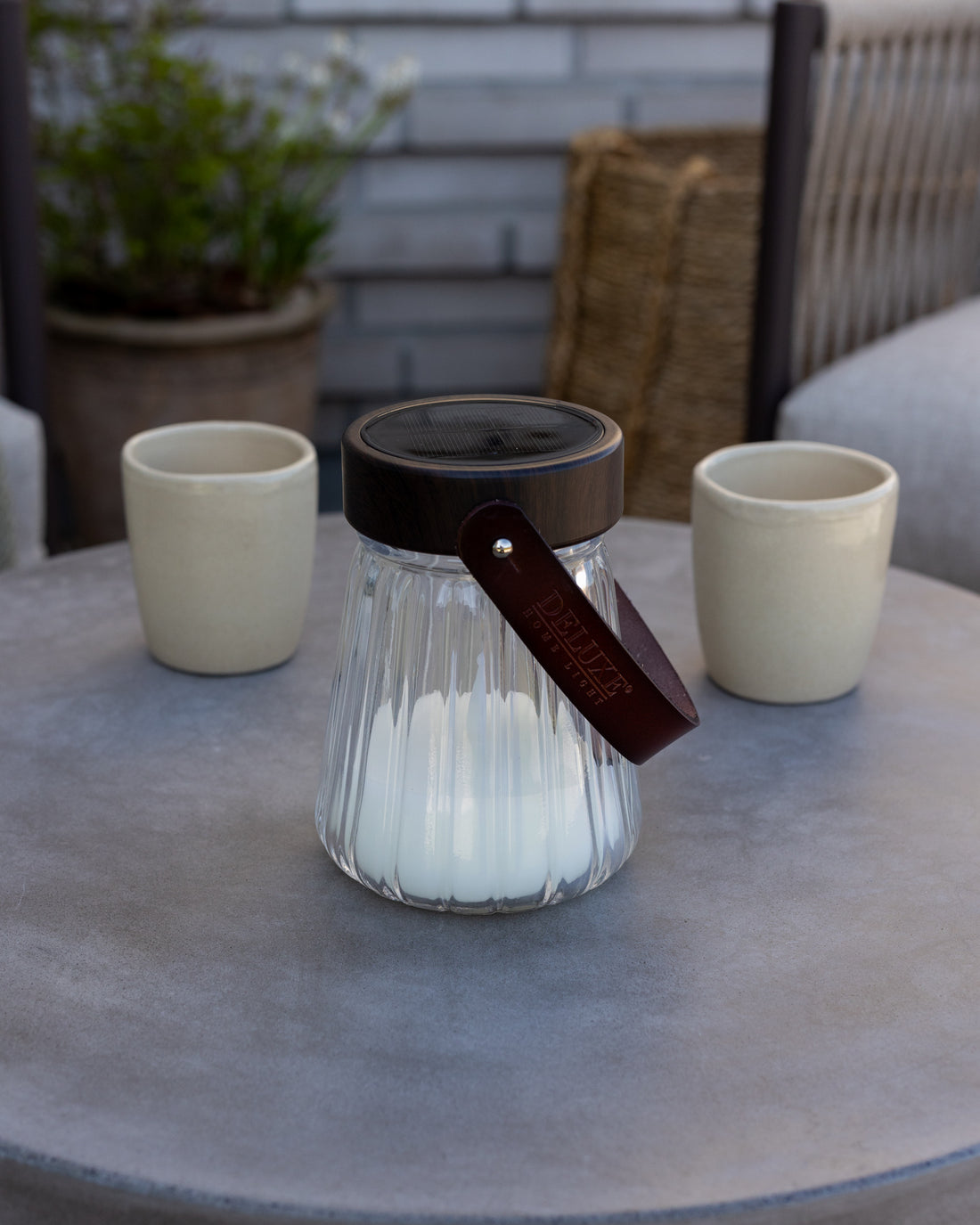 Deluxe Homeart LED Glas Lanterne 13cm LED lanterner 1