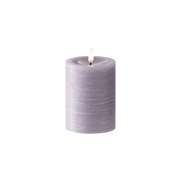 LED Blokklys Ø 7,5 x 10 cm Lavendel