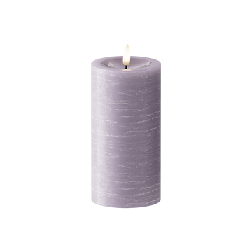 LED Blokklys Ø 7,5 x 15 cm Lavendel