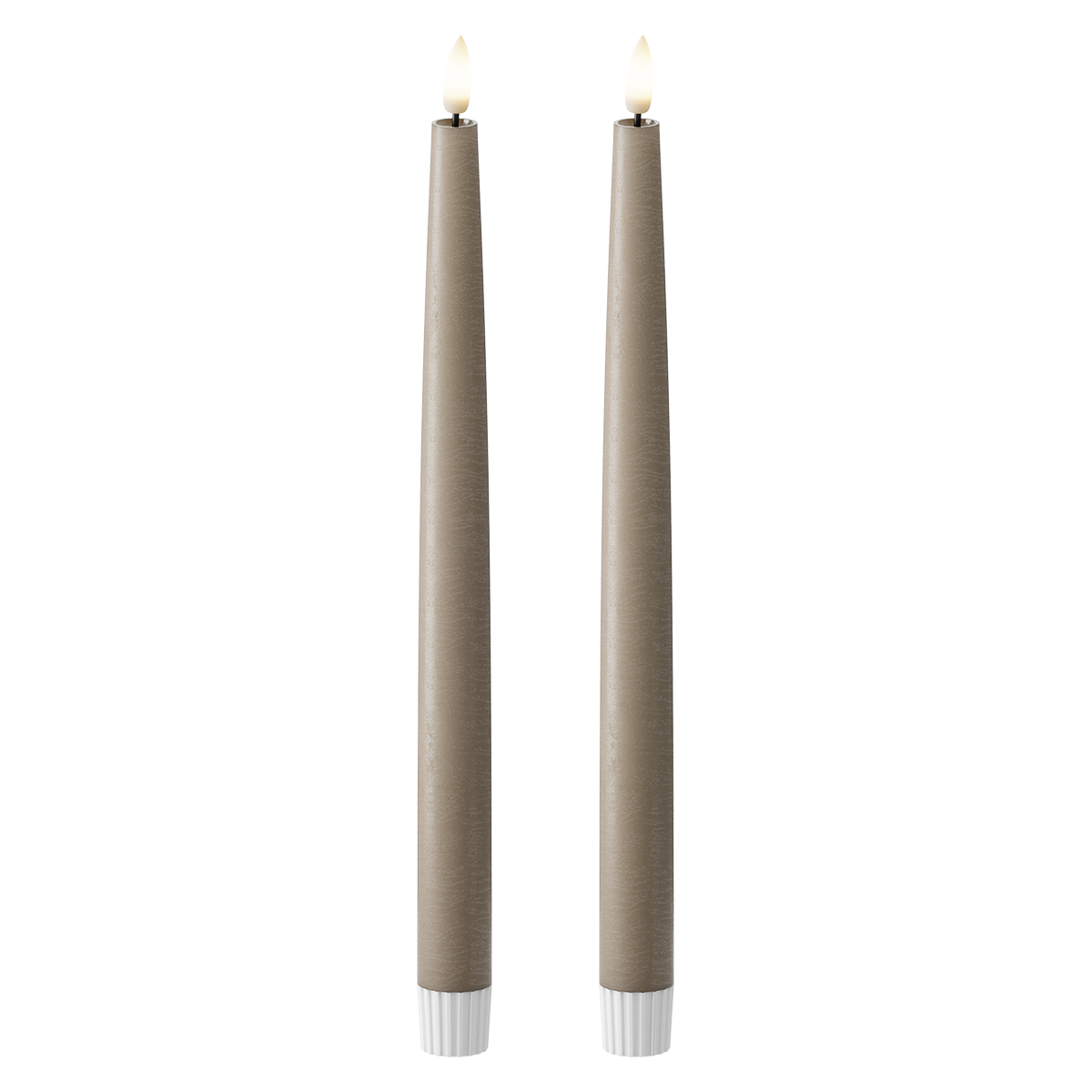 Korunka LED 2 ks, Ø 2,2 x 29 cm Mokka