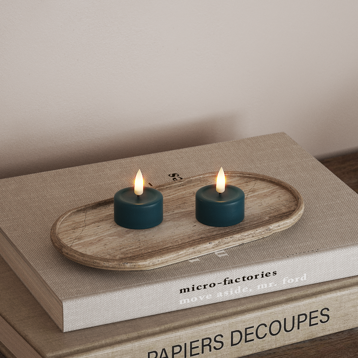 Deluxe Homeart Φωτιστικό τσαγιού LED 2 τεμ. Πετρόλ Φωτάκι τσαγιού LED 3