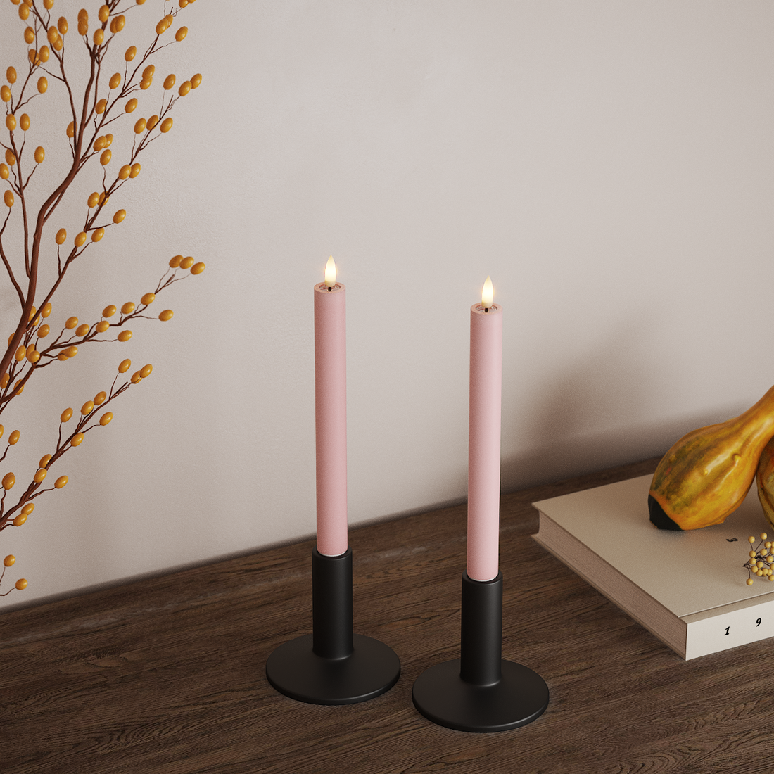 Deluxe Homeart LED Crown valgusti 2 tk, Ø 2 x 24 cm Heleroosa LED-kroonvalgusti 4