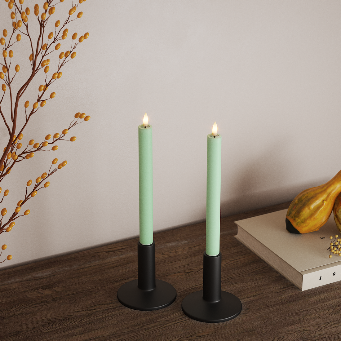 Deluxe Homeart Korunka LED 2 ks, Ø 2 x 24 cm Mátová LED korunkové světlo 4