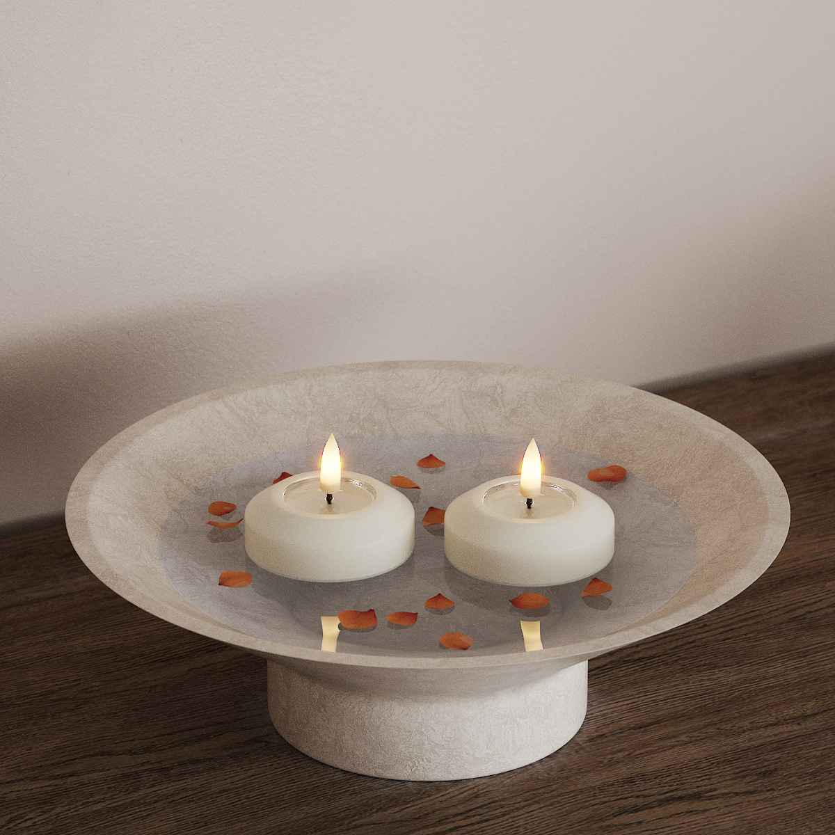 Deluxe Homeart LED Flytljus Ø 6,1 cm 2 st Vit LED flytande ljus 3