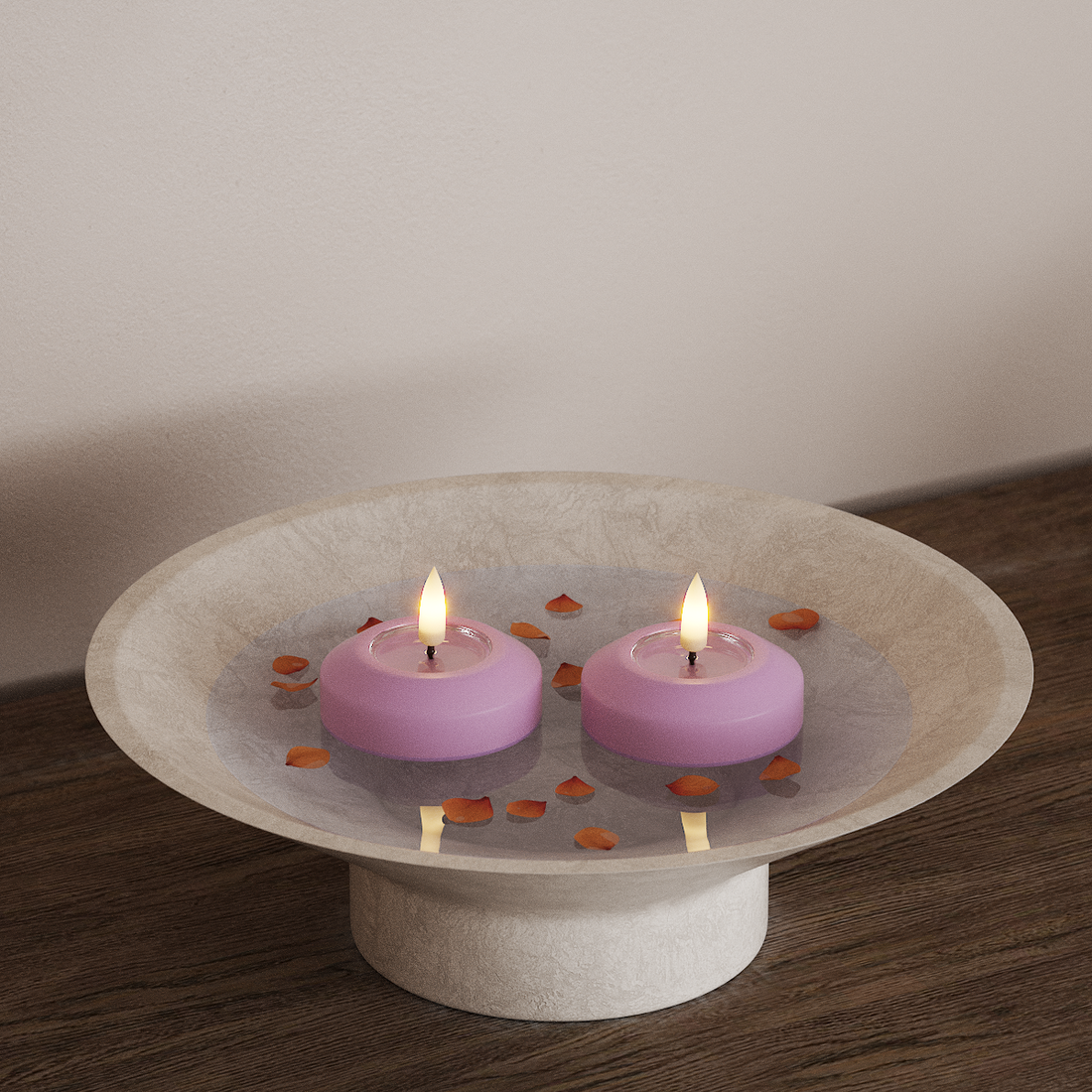 Deluxe Homeart LED Plovoucí světlo Ø 6,1 cm 2 ks Levandulová LED plovoucí světlo 4