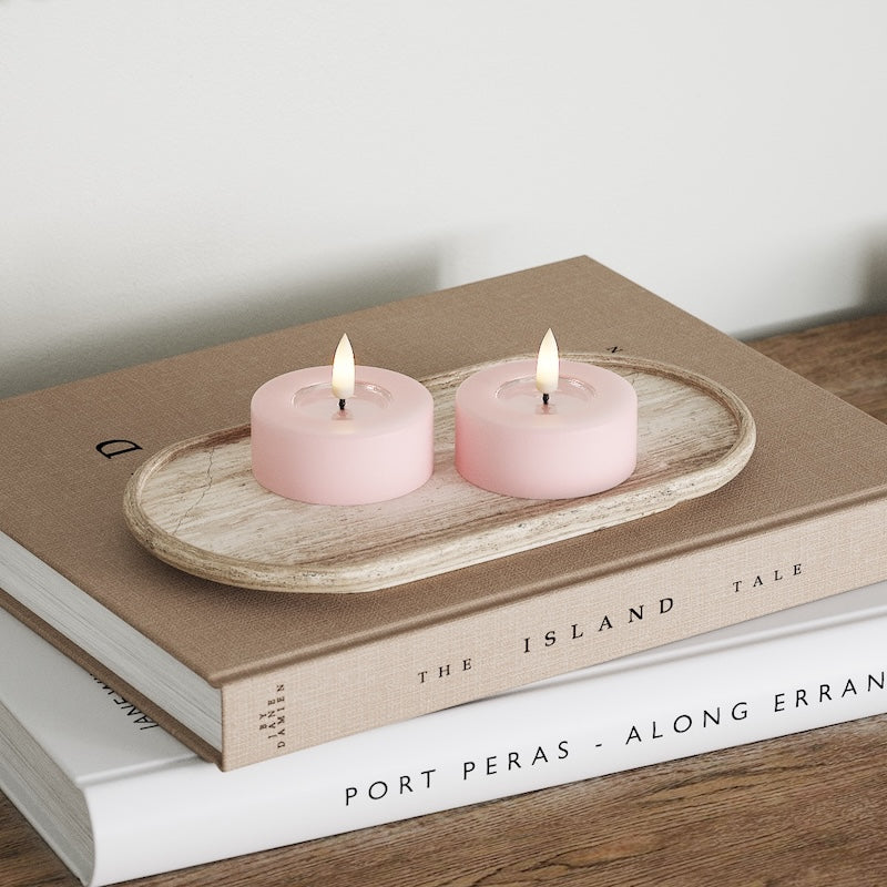 Deluxe Homeart Ρεσώ LED Jumbo 2 τεμ. (Μεγάλο) Ροζ