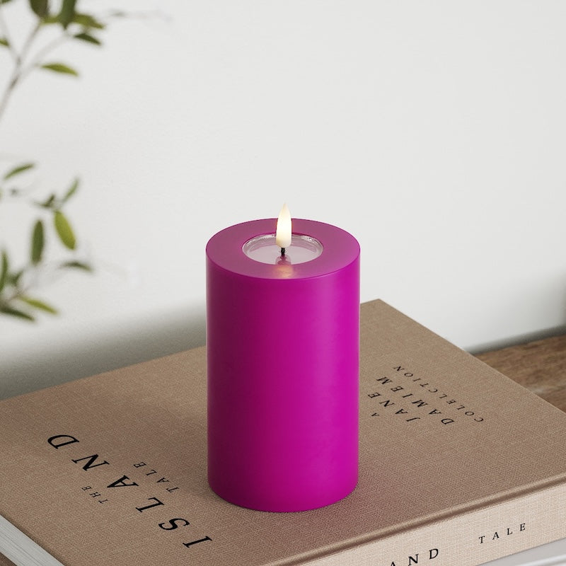 Deluxe Homeart LED plokkvalgusti Ø 7,5 x 12,5 cm Violett