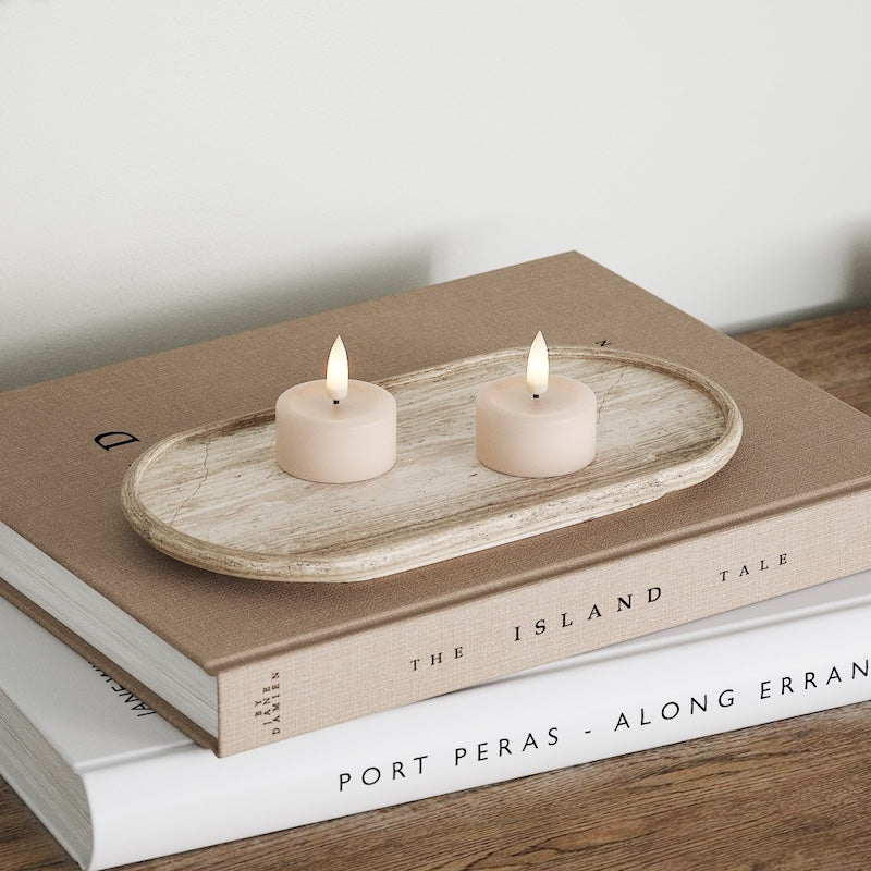 Deluxe Homeart Φωτιστικό τσαγιού LED 2 τεμ. Ροζ