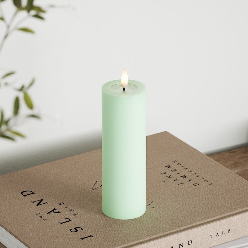 Deluxe Homeart LED blokové světlo Ø 5 x 15 cm Mátová