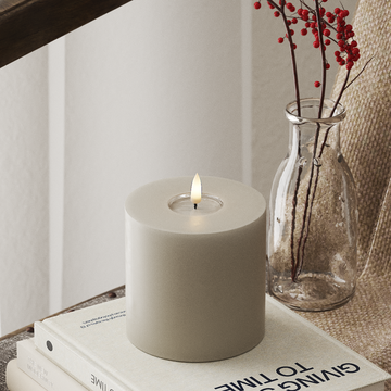 Deluxe Homeart LEDs Vela pilar Ø 10 x 10 cm Areia LEDs Vela pilar 4