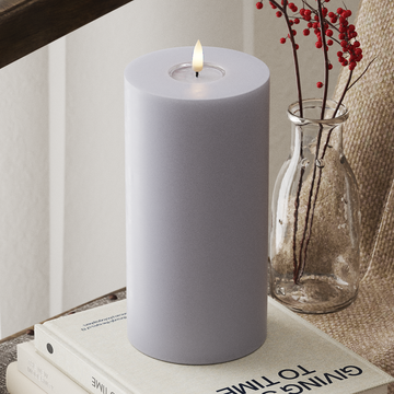 Deluxe Homeart LED blokové světlo Ø 10 x 20 cm Zaprášená modrá LED blokové světlo 4