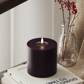 Deluxe Homeart LED blokové světlo Ø 10 x 10 cm Tmavě fialová LED blokové světlo 4