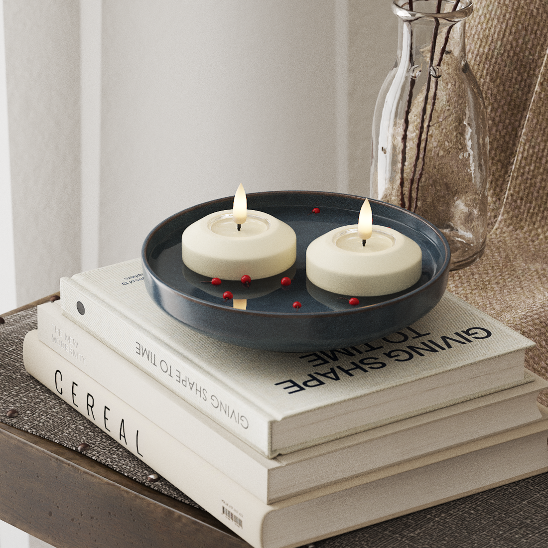 Deluxe Homeart LED Flydelys Ø 6,1 cm 2 stk Cream LED flydelys 4