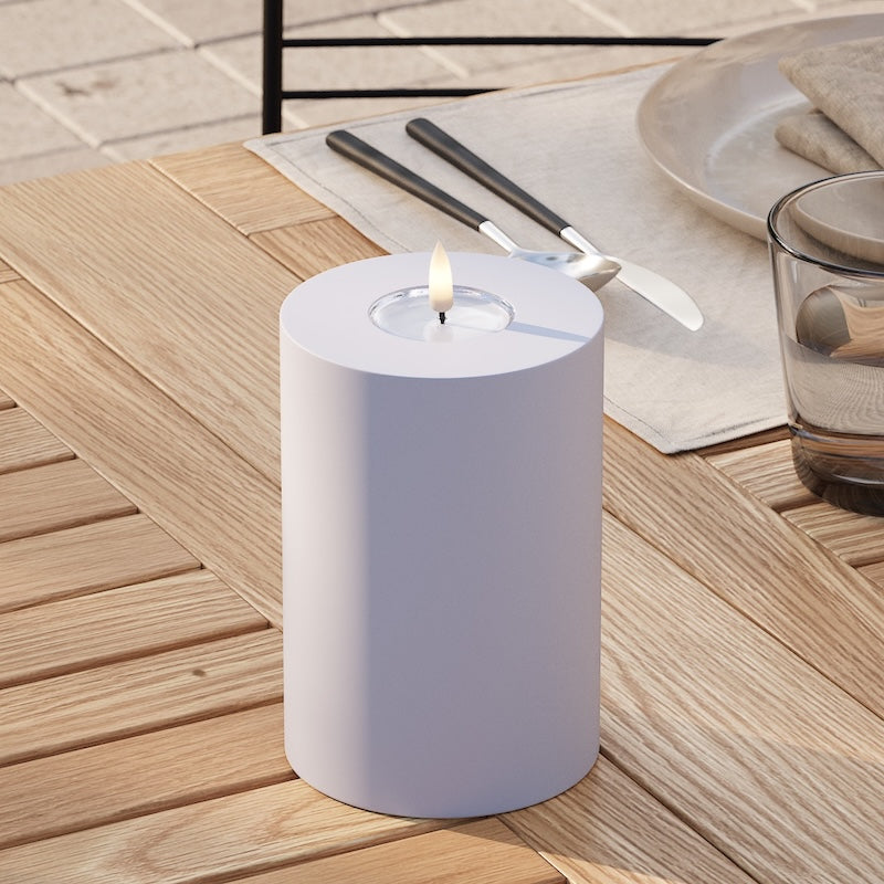 Deluxe Homeart Välis-LED plokkvalgusti Ø 10 x 15 cm Tolmune sinine LED välisvalgusti plokivalgusti 2