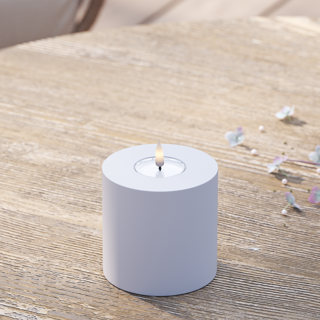 Deluxe Homeart Välis-LED plokkvalgusti Ø 10 x 10 cm Tolmune sinine LED välisvalgusti plokivalgusti 2