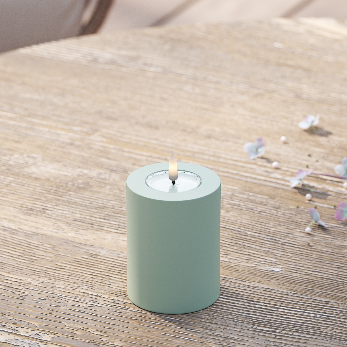 Deluxe Homeart Välis-LED plokkvalgusti Ø 7,5 x 10 cm Salveiroheline LED välisvalgusti plokivalgusti 2