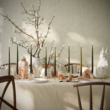 Deluxe Homeart Πακέτο LED Candle Light - Σκούρο πράσινο - 8 τεμ. κεριά 38 cm συσκευασία 1