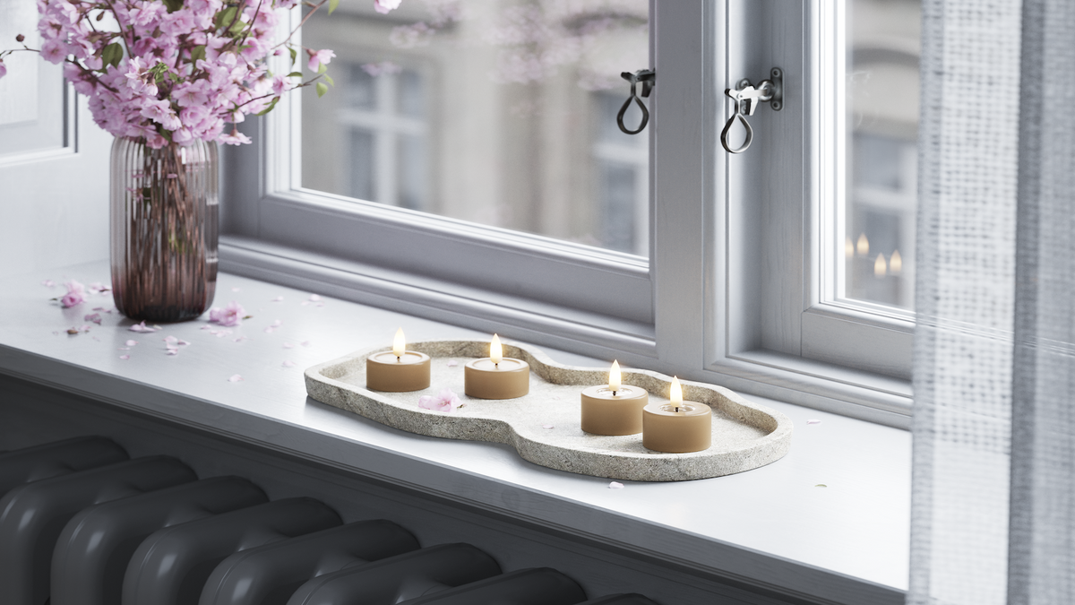 Praktisk timerfunktion till din LED Jumbo Värmeljus