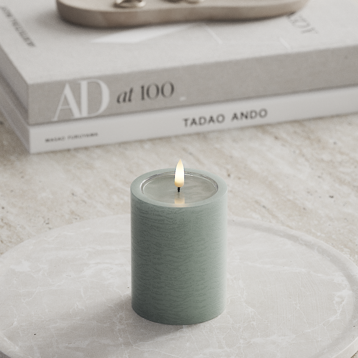 Deluxe Homeart Unique LED blokové světlo D 7,5 x 10 cm Šalvějově zelená unique blokové světlo 1