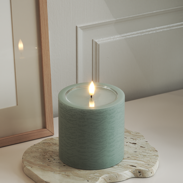 Deluxe Homeart Unique LED blokové světlo D 10 x 10 cm Šalvějově zelená unique blokové světlo 3