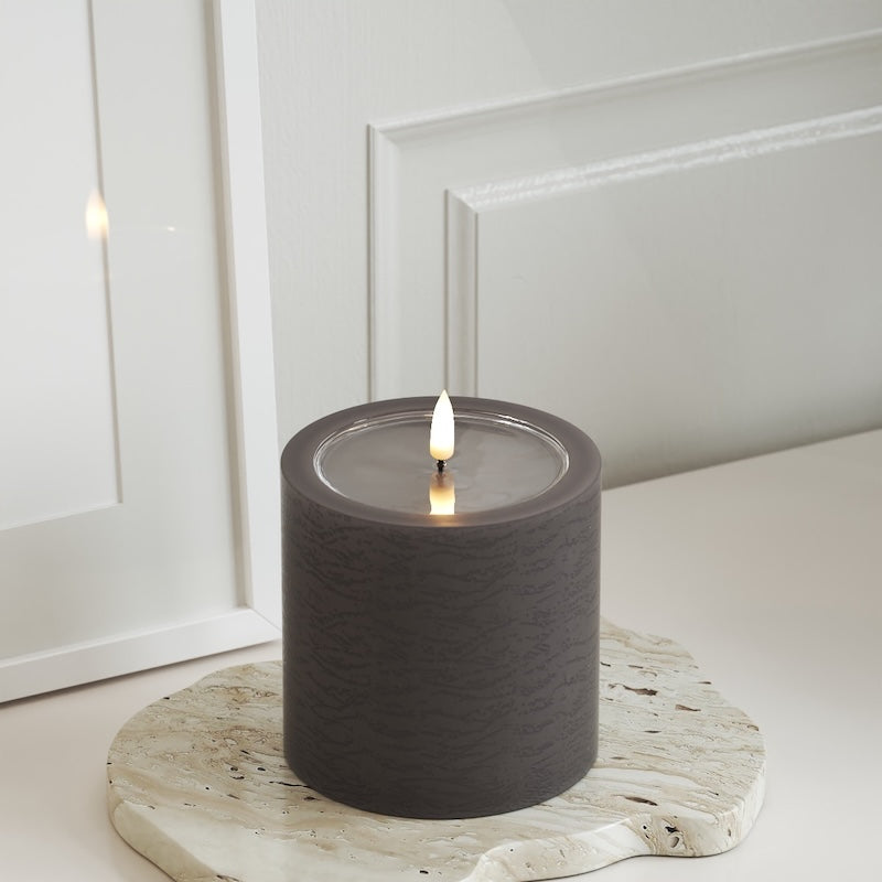 Unique Candles Unique LED blokové světlo D 10 x 10 cm Mokka