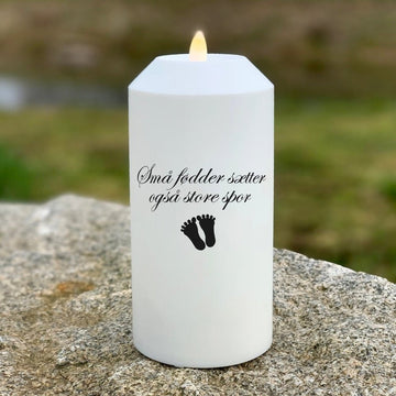 LED Gravlys Selv små føtter setter dype spor Deluxe Homeart 1